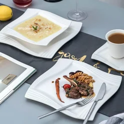 Elegantes Porzellan-Geschirrset - Calou Geschirr für die gedeckte Tafel