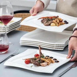Elegantes Porzellan-Geschirrset - Calou Geschirr für die gedeckte Tafel
