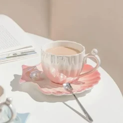 Elegantes Porzellantassen-Set – Luxuriöses Kaffee- und Tee-Trinkgeschirr-Geschenk