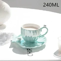 Elegantes Porzellantassen-Set – Luxuriöses Kaffee- und Tee-Trinkgeschirr-Geschenk