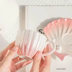 Elegantes Porzellantassen-Set – Luxuriöses Kaffee- und Tee-Trinkgeschirr-Geschenk