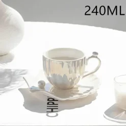 Elegantes Porzellantassen-Set – Luxuriöses Kaffee- und Tee-Trinkgeschirr-Geschenk