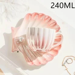 Elegantes Porzellantassen-Set – Luxuriöses Kaffee- und Tee-Trinkgeschirr-Geschenk