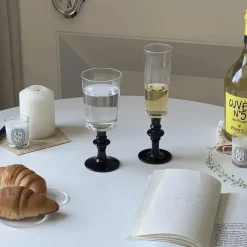 Elegantes Rotweinkelch-Set – Champagner-Trinkgeschirr aus Kristall für Hochzeiten