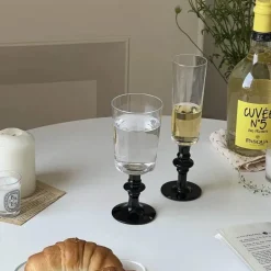 Elegantes Rotweinkelch-Set – Champagner-Trinkgeschirr aus Kristall für Hochzeiten