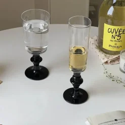 Elegantes Rotweinkelch-Set – Champagner-Trinkgeschirr aus Kristall für Hochzeiten