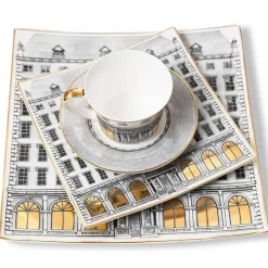 Elegantes Schwanen-Geschirrset - Ess-Set für vier Personen