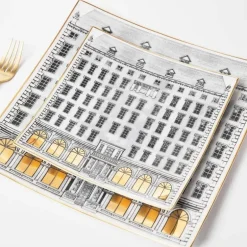 Elegantes Schwanen-Geschirrset - Ess-Set für vier Personen