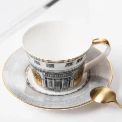 Elegantes Schwanen-Geschirrset - Ess-Set für vier Personen