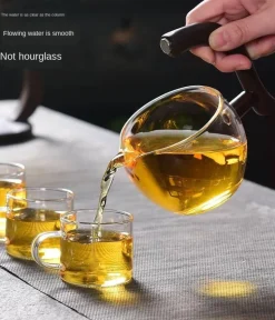 Elegantes Tee-Ei-Set aus Glas – magnetisches Brühzubehör