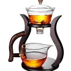 Elegantes Tee-Ei-Set aus Glas – magnetisches Brühzubehör