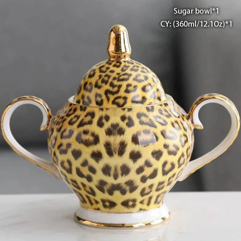 Elegantes Teeservice aus Bone China – inklusive Zuckerdose und Sahnegießer für die Unterhaltung
