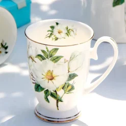 Elegantes Teetassen-Set aus Bone China – Kaffeebecher-Set aus Porzellan