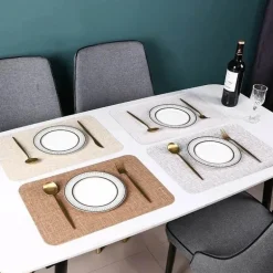 Elegantes Weihnachts-Tischset-Untersetzer-Set – Weihnachts-Esszimmerdekor