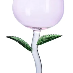 Elegantes Weinglas in Rosenform – Dekoratives Glas für besondere Anlässe