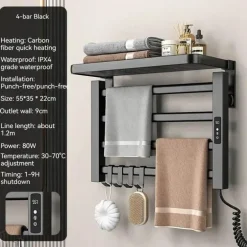 Elektrisch beheizter Handtuchhalter - Intelligenter Organizer-Trockner