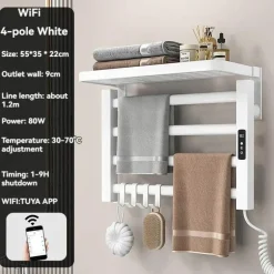 Elektrisch beheizter Handtuchhalter - Intelligenter Organizer-Trockner