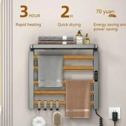 Elektrisch beheizter Handtuchhalter - Intelligenter Organizer-Trockner