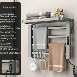 Elektrisch beheizter Handtuchhalter - Intelligenter Organizer-Trockner