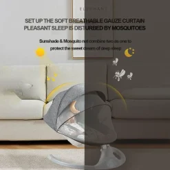 Elektrische Babywippe - Schaukelstuhl für Kleinkinder