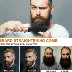 Elektrische Bartglätterbürste – Multifunktionales Pflegewerkzeug