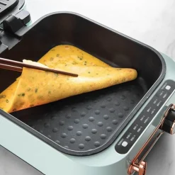 Elektrische doppelseitige Backform – Vielseitiger Grill-Kocher zum Wenden