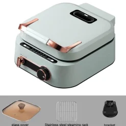 Elektrische doppelseitige Backform – Vielseitiger Grill-Kocher zum Wenden