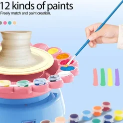 Elektrische Töpferscheibe für Kinder – Mini-Bastelmaschine für Kunstprojekte