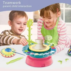 Elektrische Töpferscheibe für Kinder – Mini-Bastelmaschine für Kunstprojekte