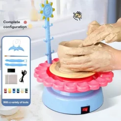 Elektrische Töpferscheibe für Kinder – Mini-Bastelmaschine für Kunstprojekte
