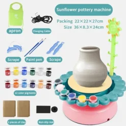 Elektrische Töpferscheibe für Kinder – Mini-Bastelmaschine für Kunstprojekte