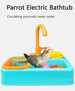 Elektrischer Badewannenhahn - Dekorativer Wasserhahn mit Vogeldesign