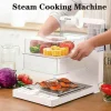 Elektrischer Dampfgarer mit großer Kapazität - Mehrschichtige, faltbare Kochbox