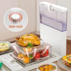Elektrischer Dampfgarer mit großer Kapazität - Mehrschichtige, faltbare Kochbox