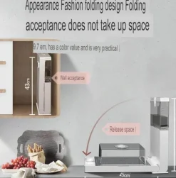 Elektrischer Dampfgarer mit großer Kapazität - Mehrschichtige, faltbare Kochbox