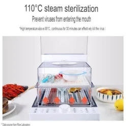 Elektrischer Dampfgarer mit großer Kapazität - Mehrschichtige, faltbare Kochbox