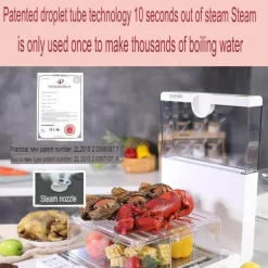 Elektrischer Dampfgarer mit großer Kapazität - Mehrschichtige, faltbare Kochbox