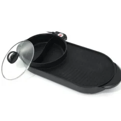 Elektrischer Grill-Hotpot - Antihaft-Grillherd