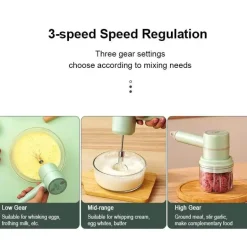 Elektrischer Handaufschäumer - 2-in-1 Milchmixer Schneebesen