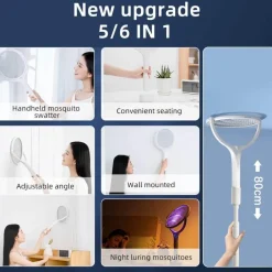 Elektrischer 6-in-1-Mückenvernichter – drehbare Insektenfalle