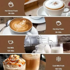 Elektrischer 4-in-1-Milchaufschäumer – Großer Dampfgarer aus Edelstahl