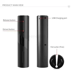 Elektrischer Korkenzieher – per USB wiederaufladbarer Weinöffner für Partys