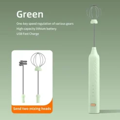 Elektrischer Milchaufschäumer – Schaumbereiter mit 3 Geschwindigkeiten für perfekte Kaffee-Lattes und Cappuccinos