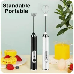 Elektrischer Milchaufschäumer – 3-Gang-Schneebesenmixer für Latte- und Kaffeeschaum