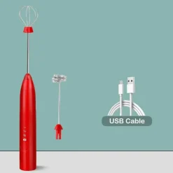 Elektrischer Milchaufschäumer – 3-Gang-Schneebesenmixer für Latte- und Kaffeeschaum