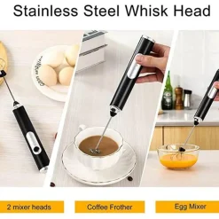 Elektrischer Milchaufschäumer – 3-Gang-Schneebesenmixer für Latte- und Kaffeeschaum