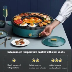 Elektrischer rauchfreier BBQ-Grill – Antihaft-Grill im koreanischen Stil