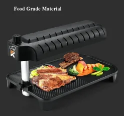 Elektrischer rauchfreier Grill - Antihaftbeschichtetes 3D-Koreanisches Kochfeld
