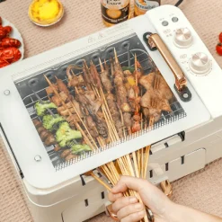 Elektrischer rotierender rauchfreier Grillofen