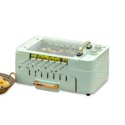 Elektrischer rotierender rauchfreier Grillofen